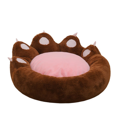 Ultra-Soft Cat Paw Calming Bed