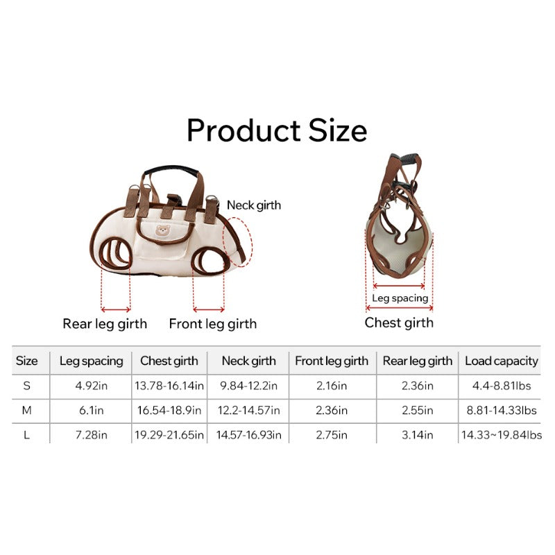 Crossbody Pet Carrier Harness