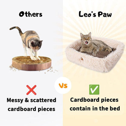 2-in-1 Cat Scratcher and Bed
